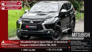 Jual bekas Mitsubishi Pajero Sport Dakar AT Rockford Fosgate Limited Edition 2020,lokasi di 
