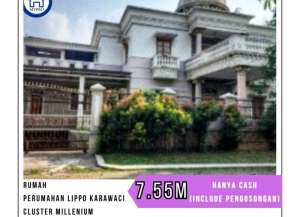 MURAH PERUMAHAN LIPPO KARAWACI - CLUSTER MILLENIUM UKR 906 M2 HANYA CASH SDH INCLUDE PENGOSONGAN lokasi di kelapa-dua-2, tersedia melalui melalui situs Lamudi