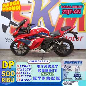 Jual bekas promo dp500 CBR 150 2021 km low pjk pnjang,lokasi di Bekasi Selatan