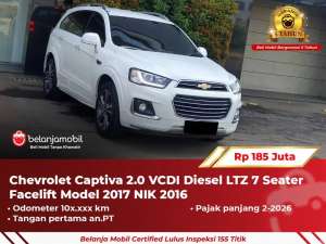 Jual bekas RAWATANChevrolet Captiva 2.0 VCDI Diesel Putih 2016 2017,lokasi di 