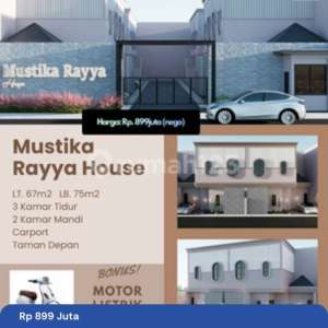 Rumah 2 Lantai Baru Mini Cluster , tersedia melalui melalui situs Rumah123