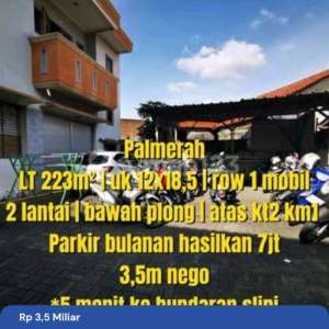 Rumah 2 Lantai Siap Huni Lebar 12 Meter Strategis Dekat Puskesmas Palmerah Jakarta Barat , tersedia melalui melalui situs Rumah123