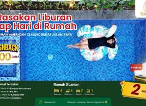 RumahAmerican Classic dengan Kolam Renang Pribadi Jogja Gamping sleman Bonus Vespa Matic Dekat kampus Umy lokasi di gamping, tersedia melalui melalui situs Lamudi