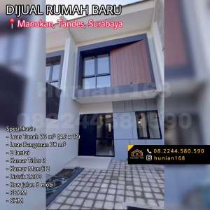 RUMAH Baru Manukan Kulon Lor Asri Tama Lontar Tandes Surabaya Barat lokasi di Tandes, tersedia melalui melalui situs Olx