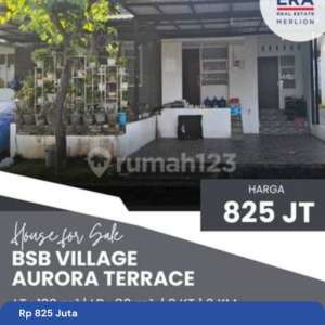Rumah BSB Village Aurora Terrace , tersedia melalui melalui situs Rumah123