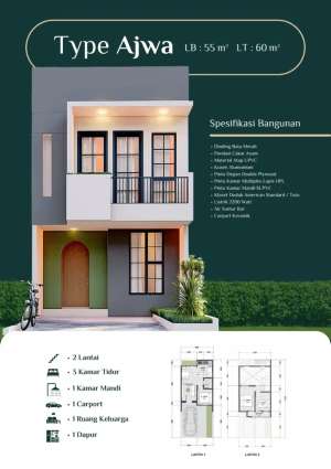 Rumah Dijual di Timur Jakarta Dekat KOTA WISATA CIBUBUR lokasi di Gunung Putri, tersedia melalui melalui situs Olx