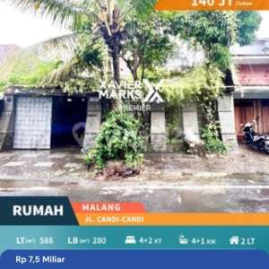 Rumah Hidden Gems Heritage di Candi-Candi Suhat, Lowokwaru, Kota Malang , tersedia melalui melalui situs Rumah123