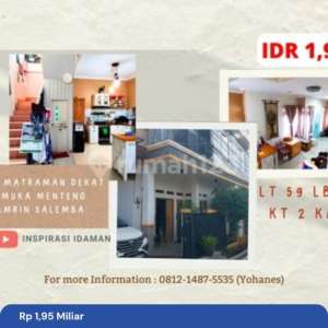 Rumah minimalis 3 Lantai Matraman dekat Pramuka Menteng Thamrin Salemba , tersedia melalui melalui situs Rumah123