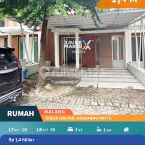 Rumah Minimalis di Perumahan Green Orchid Soekarno Hatta Malang , tersedia melalui melalui situs Rumah123