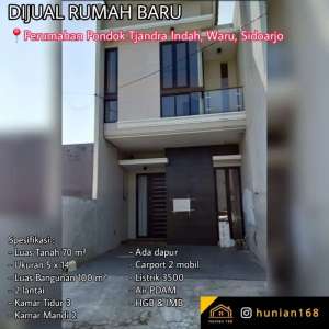 Rumah Perumahan Pondok Tjandra Chandra Candra Indah Sidoarjo Surabaya lokasi di Waru, tersedia melalui melalui situs Olx