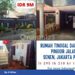 Rumah tinggalKost luas 295mtr pinggir jalan Kramat Senen , tersedia melalui melalui situs Rumah123