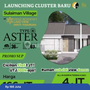 Rumah Tipe Aster Siap Huni, All In Sampai Kunci , tersedia melalui melalui situs Rumah123