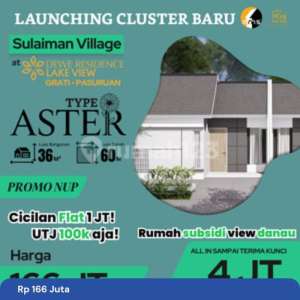 Rumah View Danau Tipe Aster Harga 166 Jt , tersedia melalui melalui situs Rumah123
