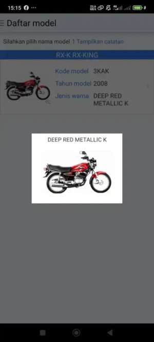 Jual bekas RX king peredam merah 2008 asli,lokasi di Pondok Aren