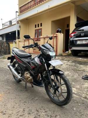 Jual bekas Satria Injeksi 2017 SURAT LENGKAP PAJAK HIDUP,lokasi di Way Halim