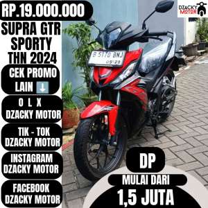 Jual bekas SUPRA GTR SPORTY 2024 SECOND LIKE NEW,lokasi di Taman Sari