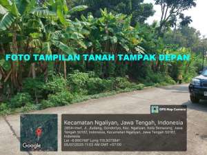 Tanah Ngaliyan Murah Butuh Uang lokasi di gondoriyo, tersedia melalui melalui situs Lamudi