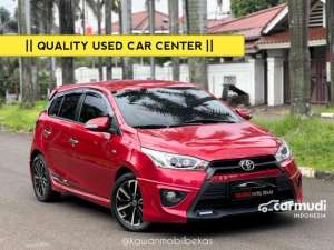 Jual bekas TDP 20jtToyota Yaris 1,5 G Hatchback 2015 Merah kondisi istimewa bergaransi dan dijamin siap pakai Kawanmobilbekas,lokasi di DKI Jakarta