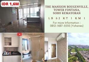 The Mansion Bougenville, Tower Fontana, Soho Kemayoran lokasi di Pademangan, tersedia melalui melalui situs Olx