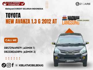 Jual bekas TOYOTA NEW AVANZA 1.3 G 2012 MATIC ORIGINAL ISTIMEWA,lokasi di 