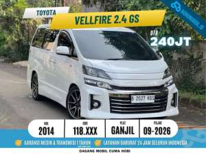 Jual bekas Toyota Vellfire 2.4 GS 2014 putih TERMURAH,lokasi di 