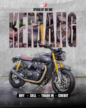 Jual bekas Triumph truxton 1200 Knalpot Vance hines Modif Ratusan Juta,lokasi di Antapani (Cicadas)