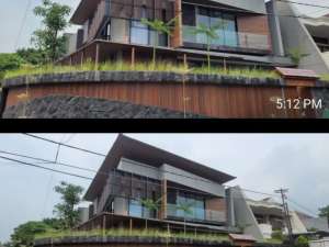 TROPICAL HOUSE with WATERFALL Manyar Kertoadi Surabaya lokasi di Mulyorejo, tersedia melalui melalui situs Olx