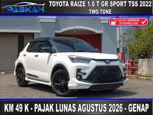 Jual bekas TSS KM49k RAIZE 1.0 GR SPORT TSS TWO TONE 2022 RAIZE GR SPORT 2022,lokasi di 