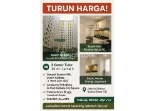 Turun Harga Apartemen Kalibata 2 BR Siap Huni lokasi di pancoran-1, tersedia melalui melalui situs Lamudi