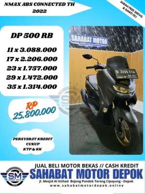 Jual bekas YAMAHA NMAX ABS CONNECTED TH 2022,lokasi di Sawangan