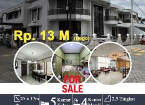 Dijual Rumah 2,5 Tingkat Kondisi Siap Huni Komplek Taman Polonia 1 lokasi di medan-maimun, tersedia melalui melalui situs Lamudi