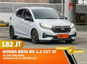 Jual bekas DP 7 JT - HONDA BRIO RS 1.2 CVT AT 2024 Matic,lokasi di 