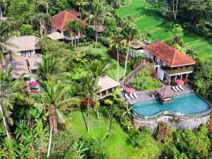 For Sale Villa on 8.160 Sqm of Land with Lush Widespread Views of Rice Fields and Green Valley lokasi di Ubud, tersedia melalui melalui situs Olx