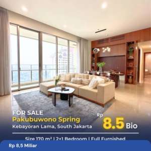 Apartemen Mewah The Pakubuwono Spring Size 170m Type 2BR Full Furnished , tersedia melalui melalui situs Rumah123