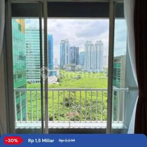 Apartemen Top Location Furnished 3 Kamar View Pepohonan Harga Miring Banget , tersedia melalui melalui situs Rumah123
