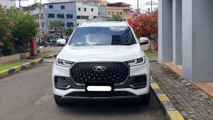 Jual bekas Chery Tiggo 8 premium 2024 putih km 12 ribuan sunroof,lokasi di Jakarta DKI