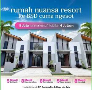 Dekat Aeon mall dan Stasiun Cisauk Free PPn 100 At Serpong garden , tersedia melalui melalui situs Olx