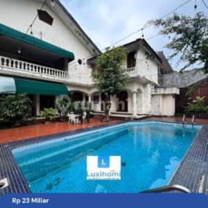 Dijual Cepat Dibawah Njop Rumah Mewah 2 Lantai Luas 1.192m2 Halaman Luas Ada Pool, Kemang, Jaksel , tersedia melalui melalui situs Rumah123