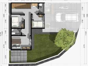 Dijual Rumah Kota Bandung 3 Kamar Tidur Desain Kontemporer , tersedia melalui melalui situs Olx