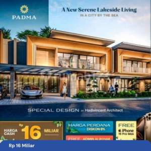 Dijual Rumah Mewah the Padma Cluster Bharata PIK2, Uk 15x30, 41KT, Konsep Modern Tropis Garden view , tersedia melalui melalui situs Rumah123