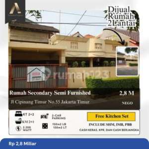 Dijual Rumah Secondary Semi Furnished Cipinang Timur , tersedia melalui melalui situs Rumah123