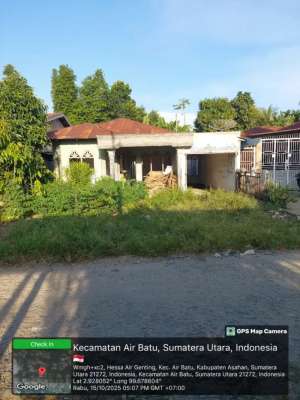 DIJUAL TANAH DAN BANGUNAN RUMAH TINGGAL lokasi di Jl Pekanan Selasa Dusun IV Desa Hessa Kec Air Batu Kab Asahan, tersedia melalui melalui situs Olx