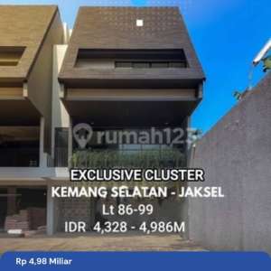 Exclusive Cluster Kemang Selatan Jaksel , tersedia melalui melalui situs Rumah123