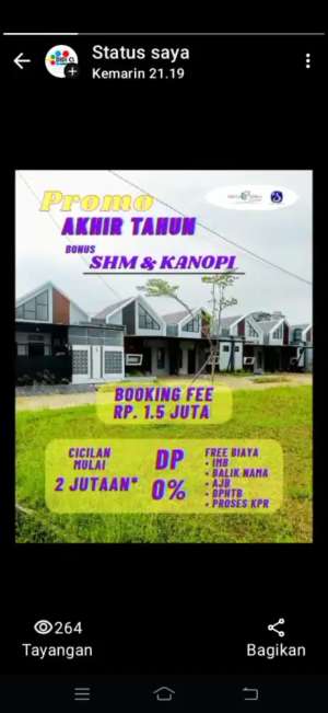 GRIYA ADIKA NARAMA RUMAH MURAH DEKAT BSD lokasi di Jl Raya Jampang Desa Jampang, tersedia melalui melalui situs Olx