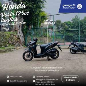 Jual bekas Honda All New Vario 125cc Keylles CBS ISS Esp FiTahun 2023,lokasi di Jakarta Timur