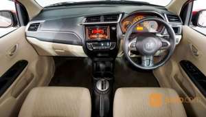 Jual bekas Honda Brio E Satya AT 2017 Merah,lokasi di Kota Tangerang Selatan