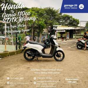 Jual bekas Honda Genio 110cc Cbs PgmFi Stnk Hilang Tahun2021,lokasi di Jakarta