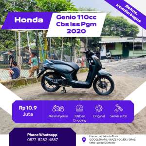 Jual bekas Honda Genio 110cc Faboulus Cbs issTahun 2020,lokasi di Jakarta Timur