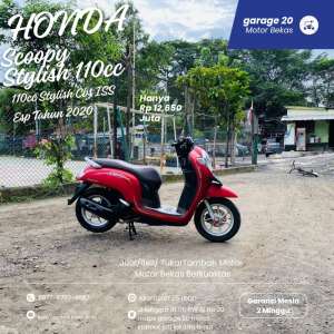Jual bekas Honda Scoopy 110cc Stylish Cbs iss Esp Fi Donat Tahun 2020,lokasi di Jakarta Timur