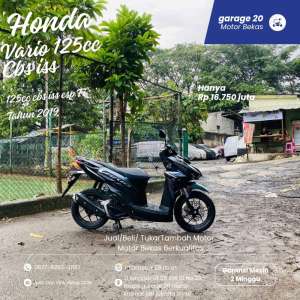 Jual bekas Honda Vario 125cc Cbs iss Esp fiTahun 2019,lokasi di Jakarta